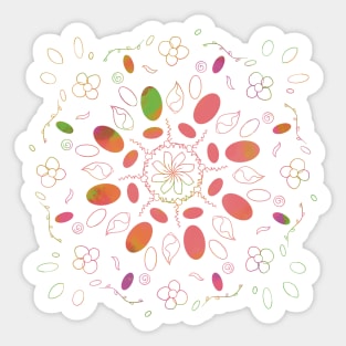 Easter Egg colourful Pattern Sticker